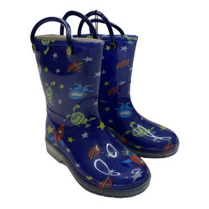 Jelly Beans Space Print Rain Boots Sz 11